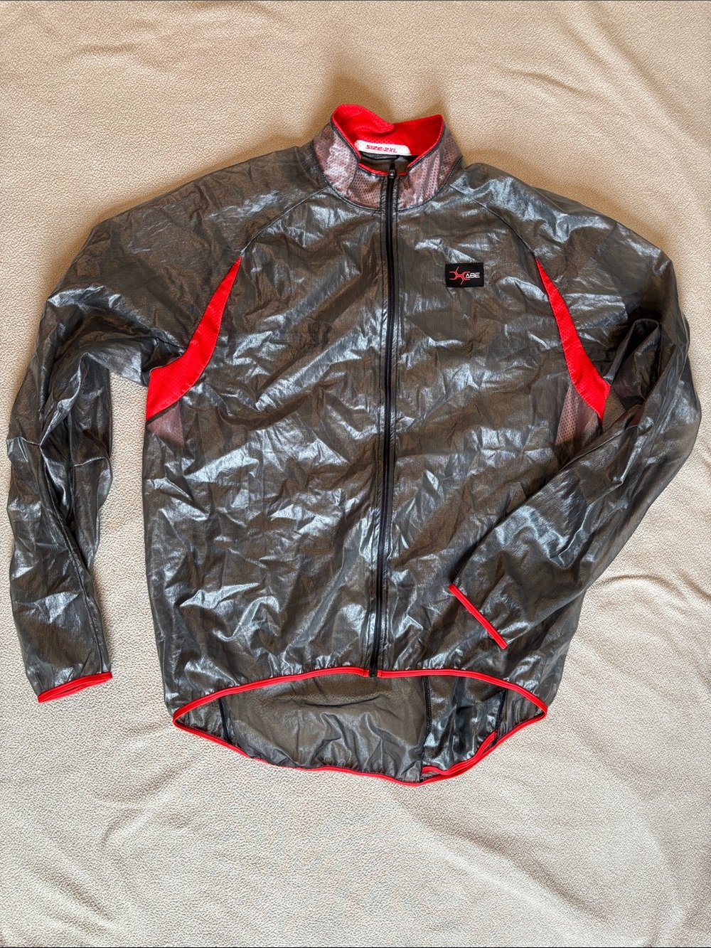 XLABE Cycling Wind Jacket 2XL Ultralight Packable Full Zip Bike Jacket